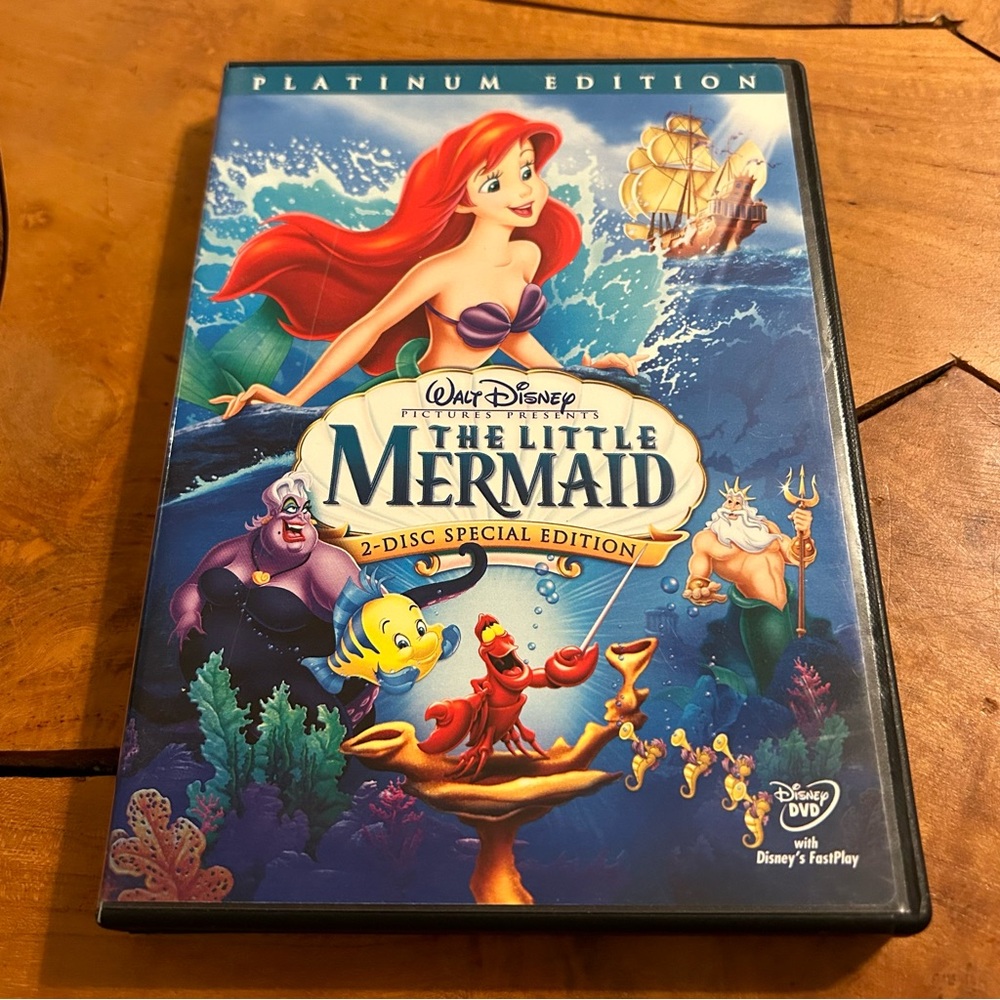 The Little Mermaid Disney DVD 2006 Platinum Edition Ariel Princess